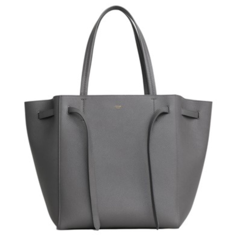 CELINE Small Cabas Phantom in Soft Grained Calfskin Grey
